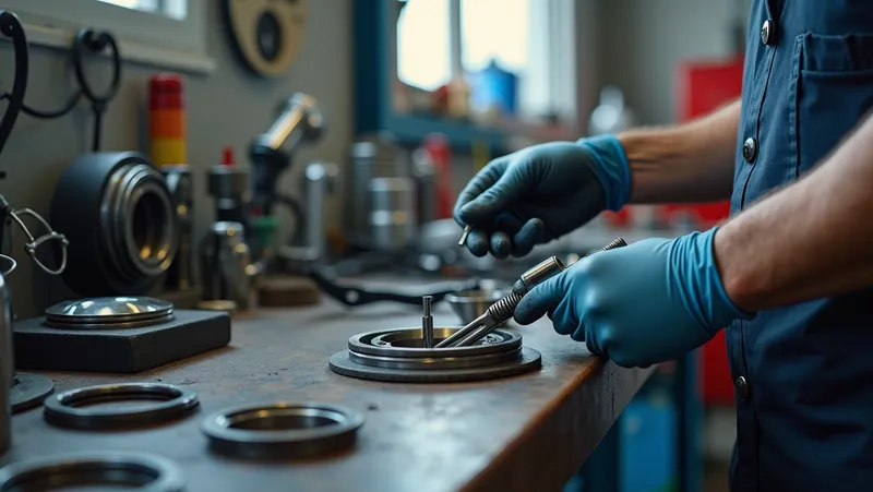 limar anillos de pistón en mantenimiento de motores